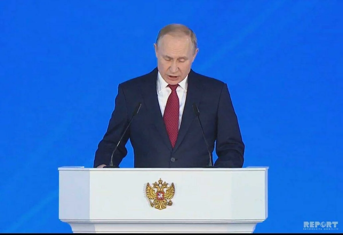 Путин выступает c посланием Федеральному собранию