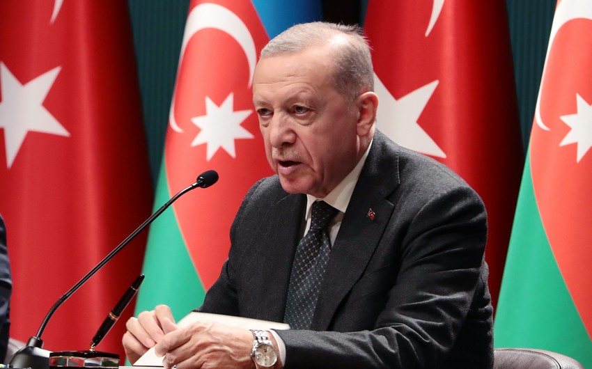 Ərdoğan: Azərbaycan ilə Ermənistan arasında davamlı sülhün imzalanması bölgəmizdə sabitlik üçün ümid mənbəyi olacaq