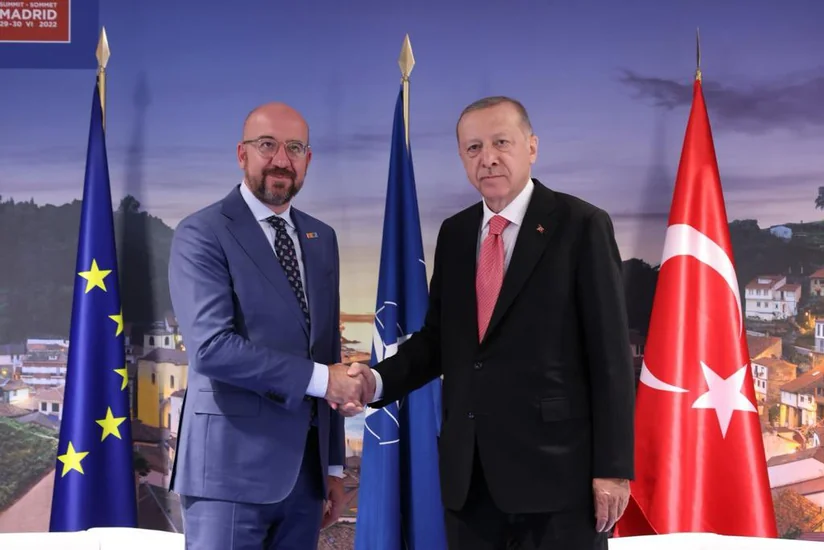 Президент Турции встретился с главой Европейского совета