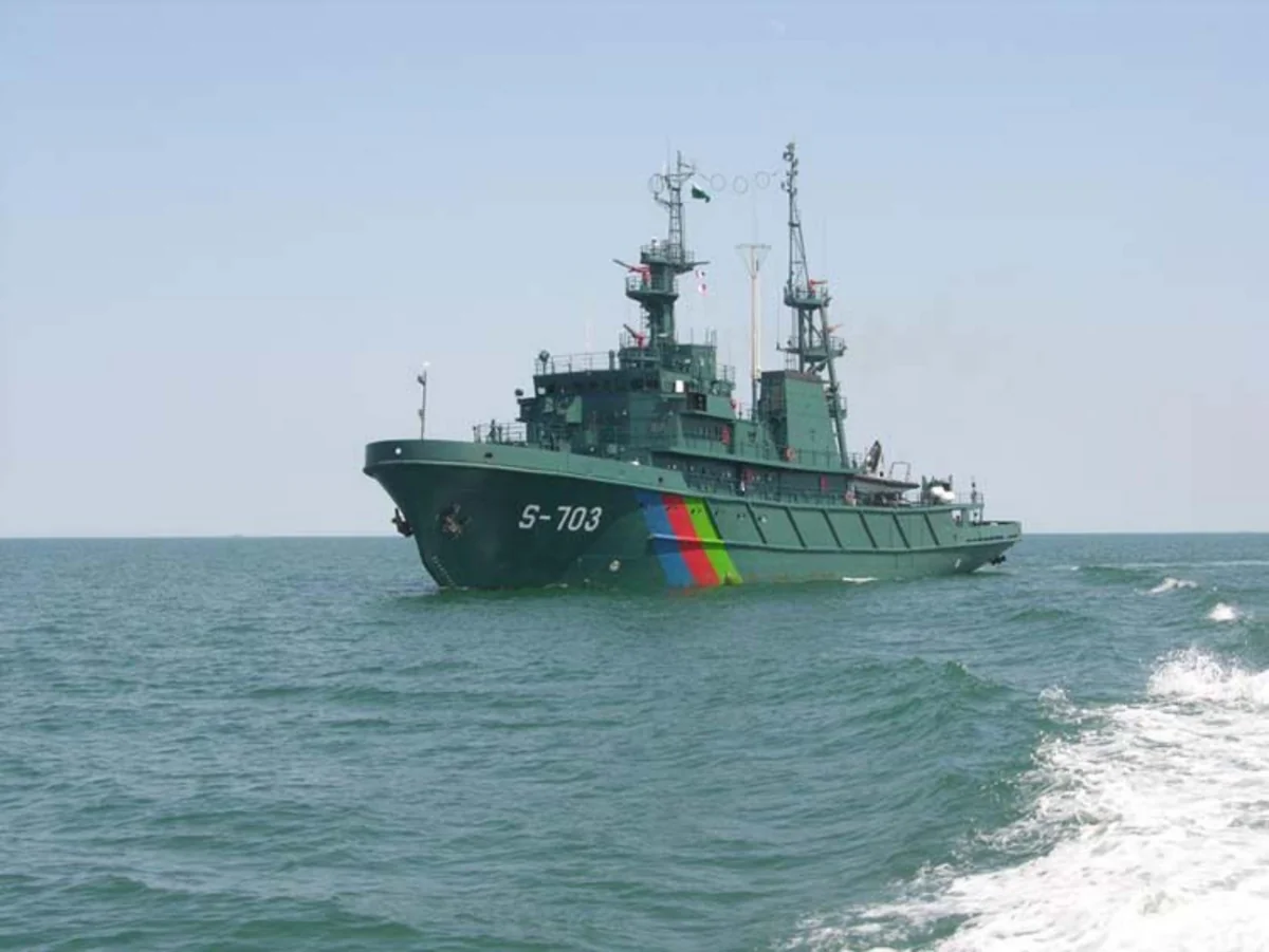 ​Военные моряки Азербайджана выполнили артиллерийские стрельбы на международном конкурсе