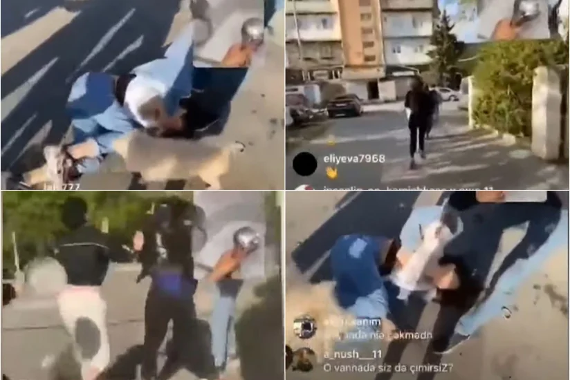Bakıda qızı döyərək İnstagram-da canlı yayım etdilər - VİDEO - YENİLƏNİB