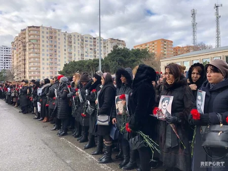 Abşeronda 20 Yanvar faciəsinin 30-cu ildönümü qeyd olunub - FOTO