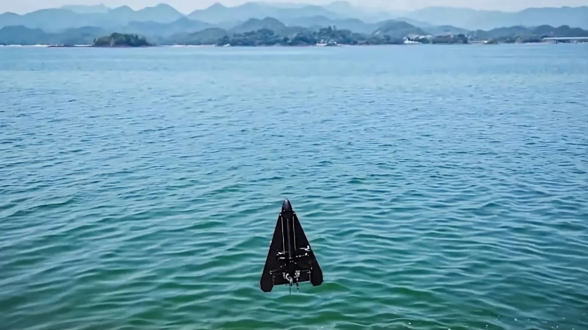 China creates drone that can fly and work underwater