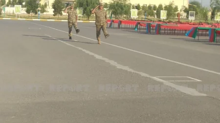 Military oath-taking ceremonies being held in Azerbaijani Army