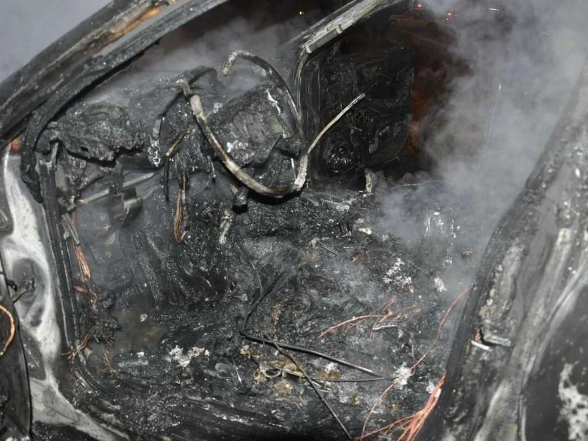 В Хатаинском районе сгорел автомобиль