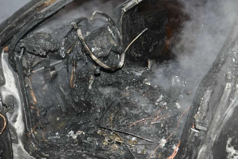 Xətai rayonunda avtomobil yanıb