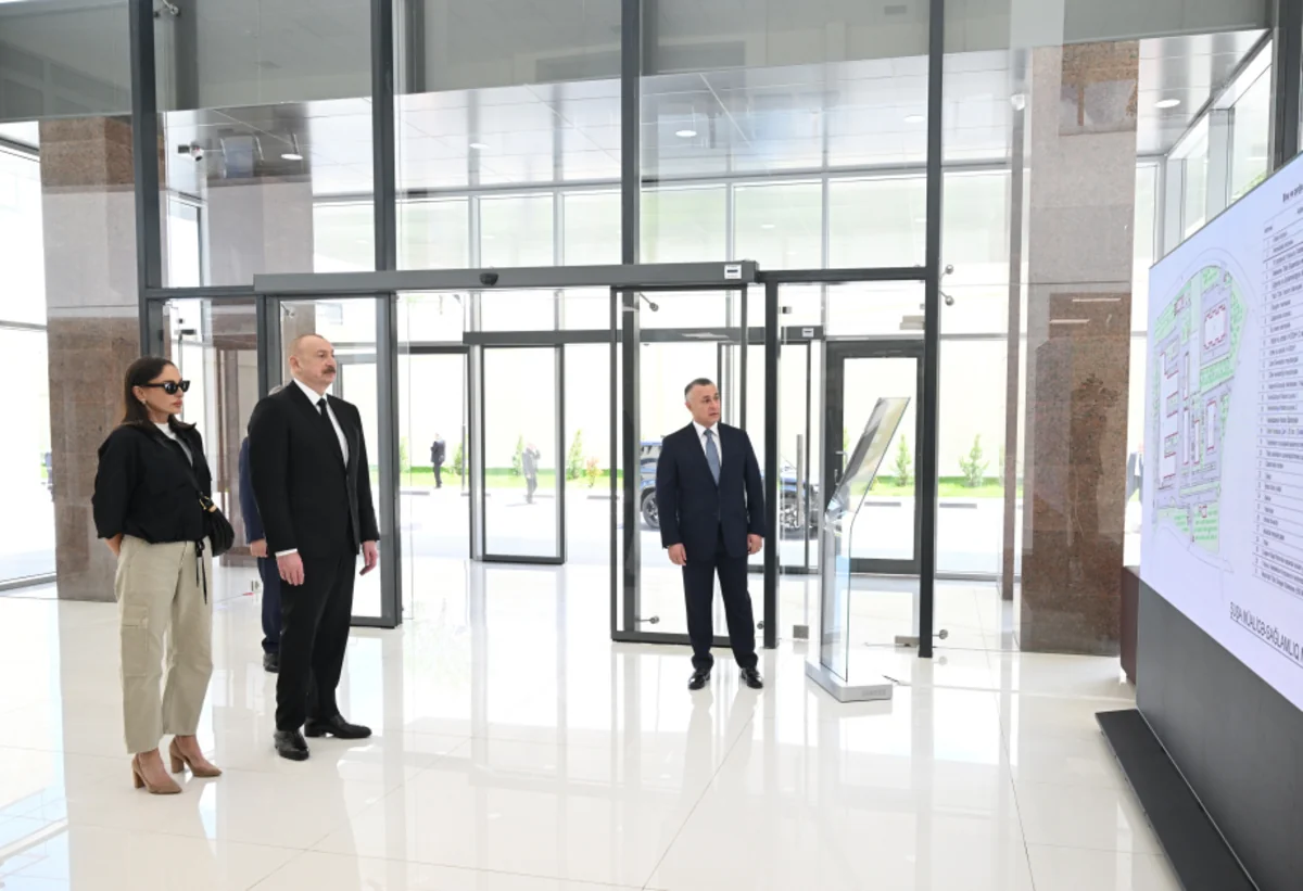 Президент и первая леди приняли участие в открытии Шушинского лечебно-оздоровительного центра