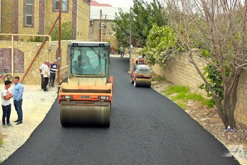 Bakının Hürriyət küçəsi təmir olunur