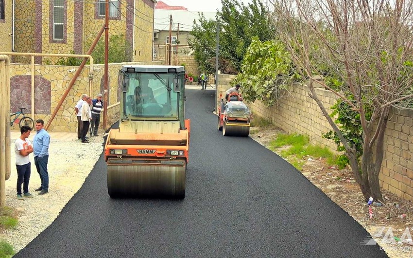 Bakının Hürriyət küçəsi təmir olunur