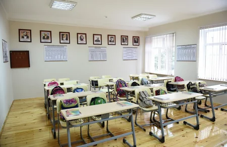 President Ilham Aliyev views secondary school No 1 in Ganja after major overhaul