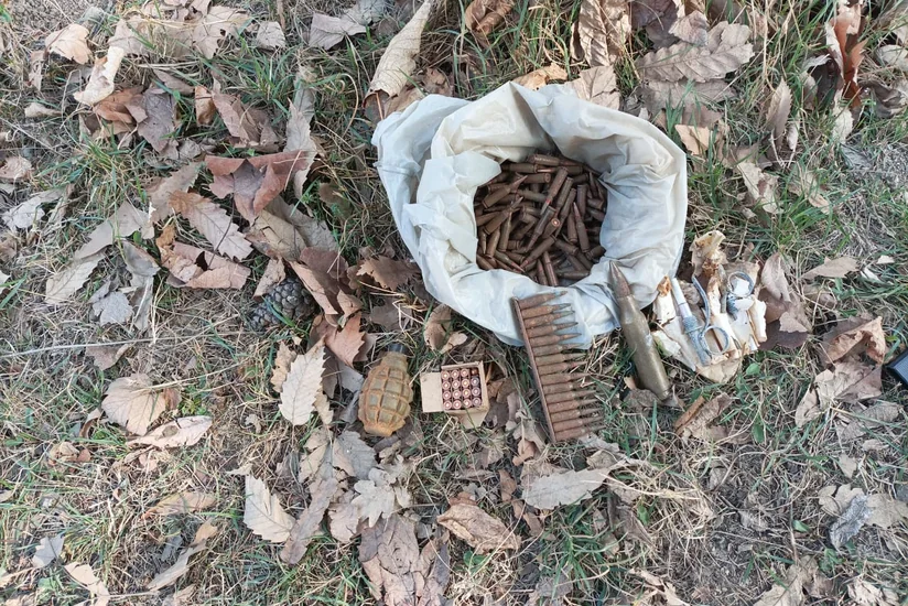 Samuxda parkda silah-sursat tapılıb