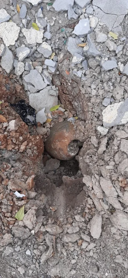 Cəbhəyanı ərazilərdə partlamış mərmi qalıqları aşkar olunub