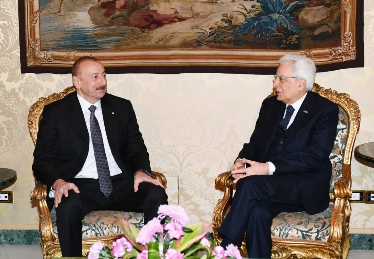 Azerbaijani and Italian Presidents hold one-on-one meeting