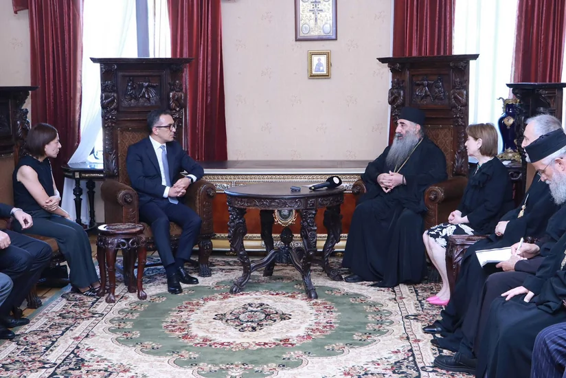 Komitə sədri Gürcüstan Katalikosu ilə din sahəsində əlaqələrin genişləndirilməsini müzakirə edib