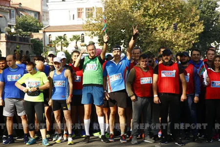Tbilisi-Rustavi marathon dedicated to Independence Day of Azerbaijan ends