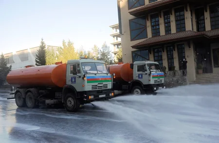 Bakı küçələri növbəti dəfə dezinfeksiya edilir