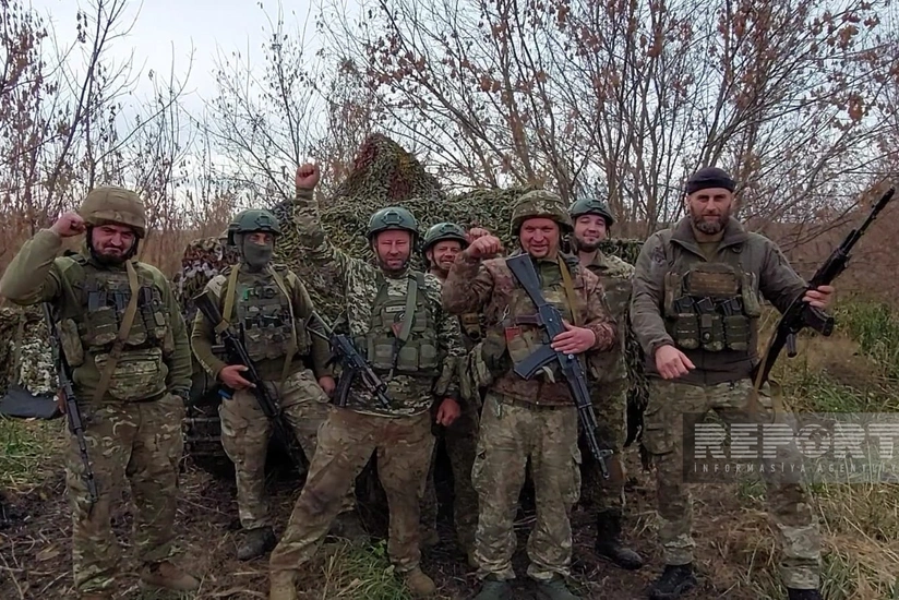 Ukrainian servicemen congratulate Azerbaijani Army