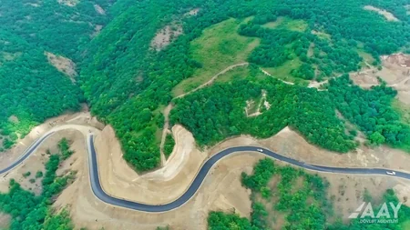 Laçın şəhərindən yan keçən yeni avtomobil yolunun tikintisi yekunlaşır
