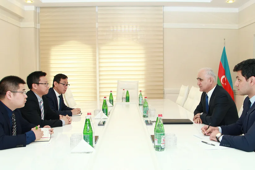 Azərbaycanın iqtisadiyyat naziri Çinin “Huawei” şirkətinin vitse-prezidenti ilə görüşüb
