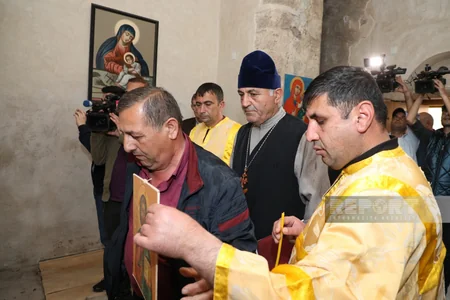 Dini icmaların nümayəndələri Xudavəng monastırında dini ayinlər həyata keçiriblər