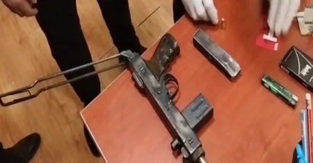 Tovuz sakinindən tapança-pulemyot götürülüb