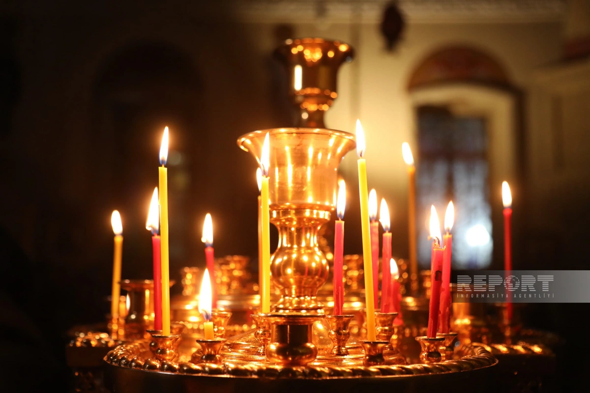 Orthodox Christians in Azerbaijan celebrating Easter