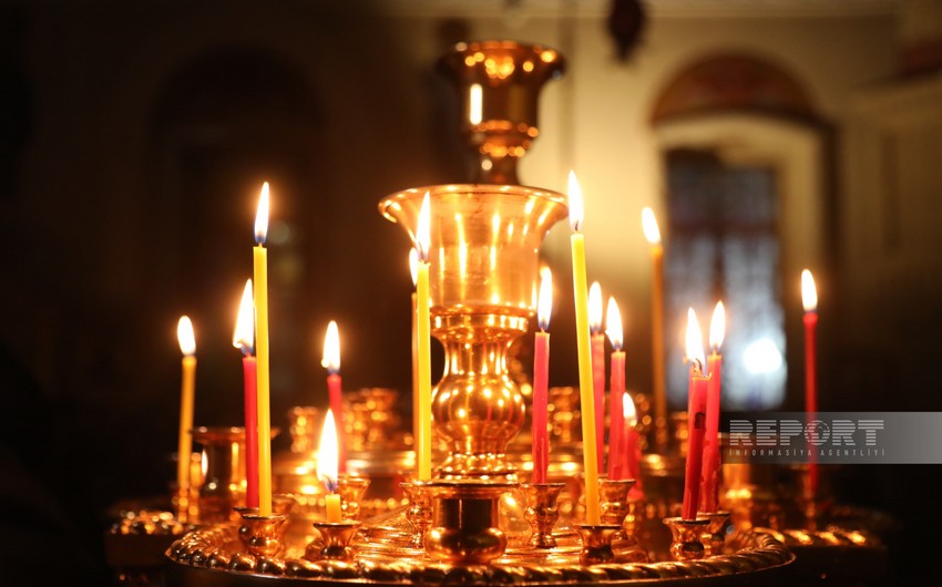 Orthodox Christians in Azerbaijan celebrating Easter