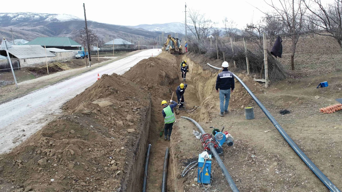 Ağstafada 3 sərhədyanı kəndin su təchizatı yaxşılaşdırılır