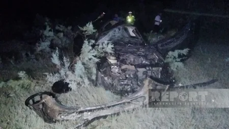 Kürdəmirdə ağır yol qəzası baş verib, ölən və xəsarət alan var