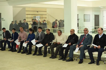 Azad Rəhimov Qubada vətəndaşları qəbul edib