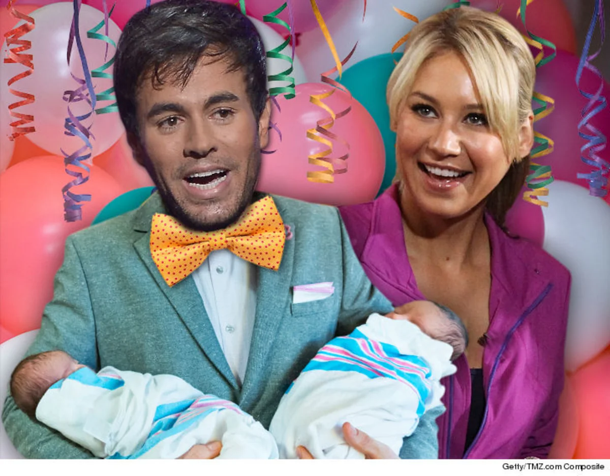 Tennis player Anna Kournikova and Enrique Iglesias welcome twins