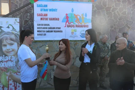 Abşeron Milli Parkında marafon keçirilib - FOTO