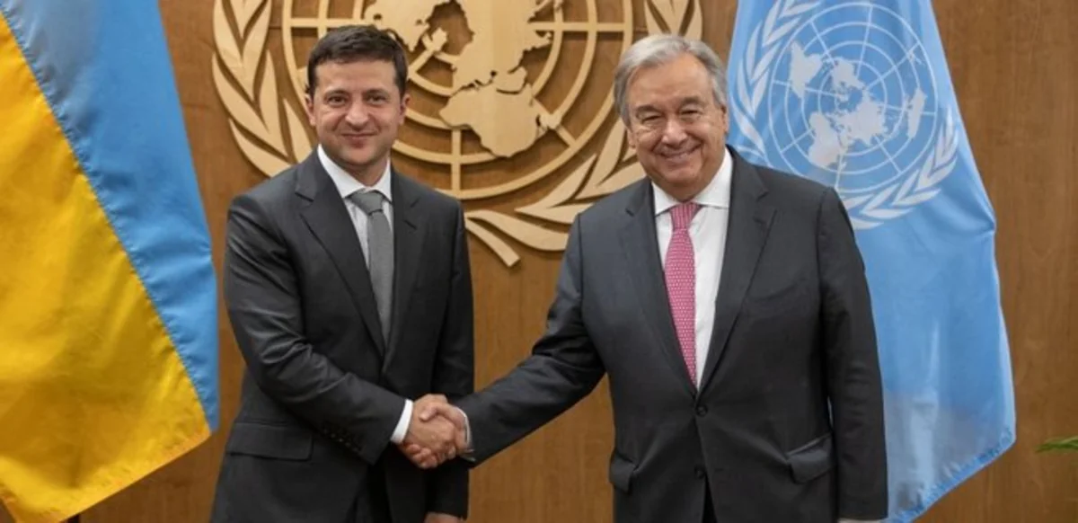 Zelenski BMT baş katibi ilə taxıl sazişini müzakirə edib