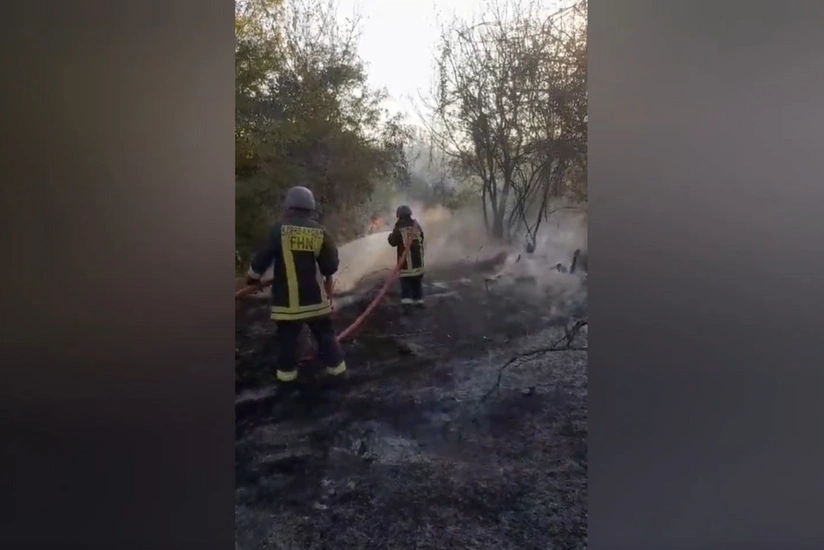 Qubadlıda açıq ərazidə yanğın olub