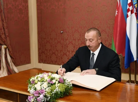 Azərbaycan Prezidenti Xorvatiyanın Baş naziri ilə işçi nahar edib