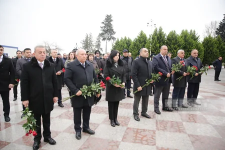 В Хачмазе почтили память общенационального лидера