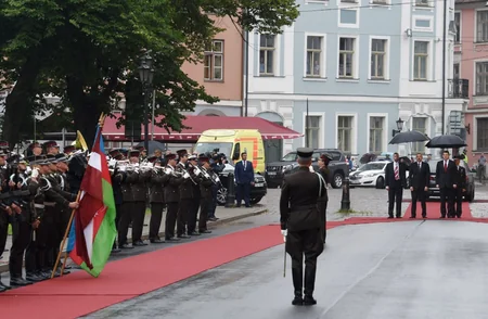 Official welcome ceremony was held for President Ilham Aliyev in Riga