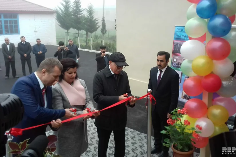 Şamaxıda energetik effektiv məktəbin açılışı olub - FOTO