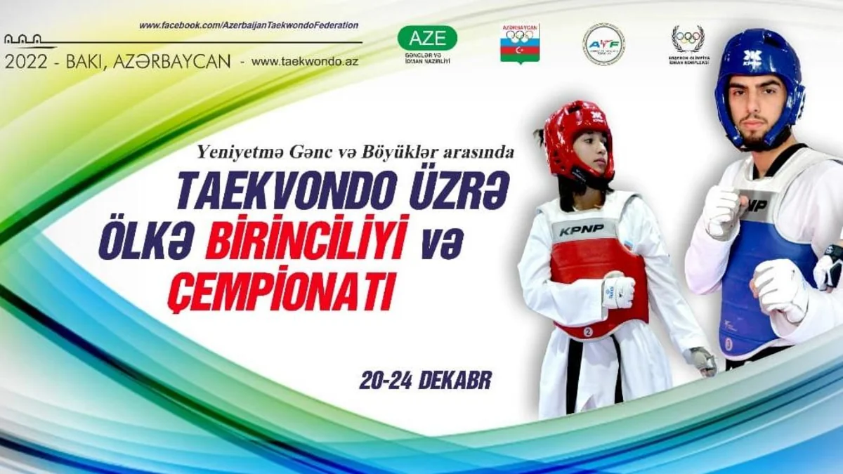 Taekvondo üzrə Azərbaycan birinciliyi və çempionatı keçiriləcək