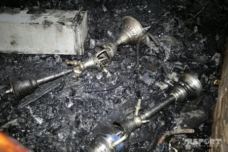 Bakıda tikinti materiallarının satıldığı mağazalarda güclü yanğın olub - FOTO