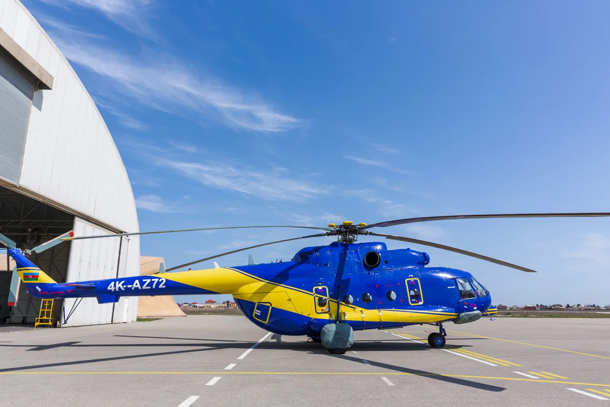Azərbaycanda Rusiya istehsalı olan daha bir helikopterin əsaslı təmiri başa çatdı