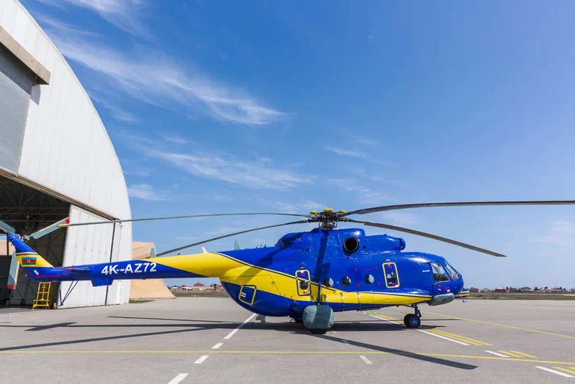 Azərbaycanda Rusiya istehsalı olan daha bir helikopterin əsaslı təmiri başa çatdı
