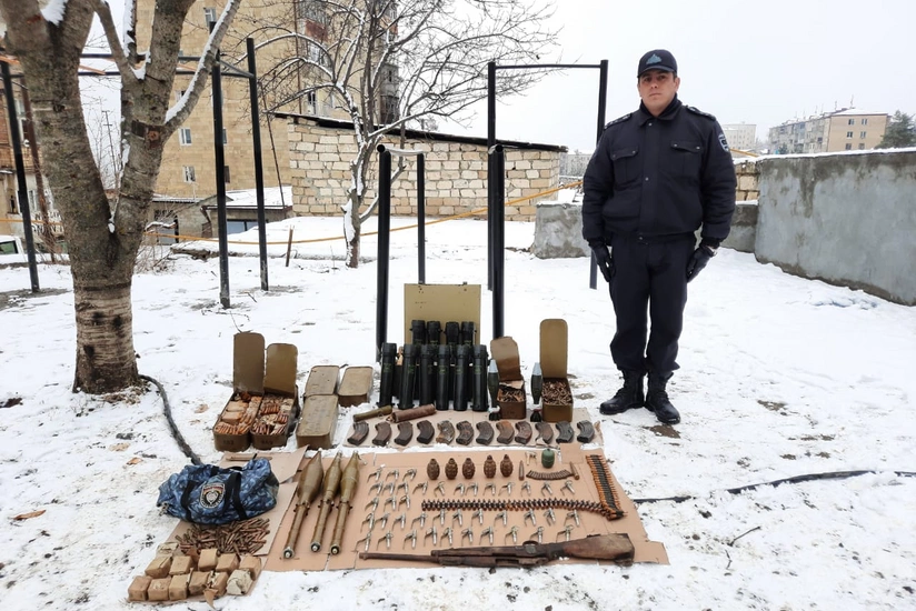 Weapons abandoned by Armenians during Patriotic War found in Shusha