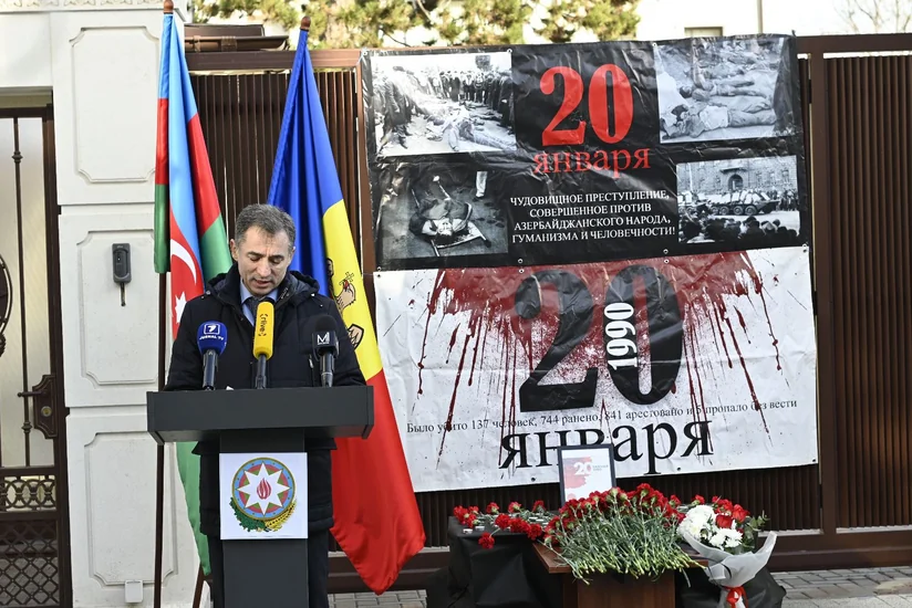 Moldovada 20 Yanvar faciəsi qurbanları yad edilib
