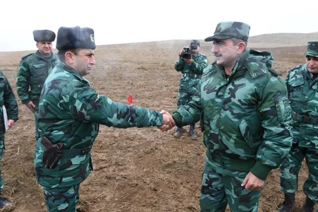 Armed persons violating Azerbaijani border open fire on border guards, SBS head arrives at scene