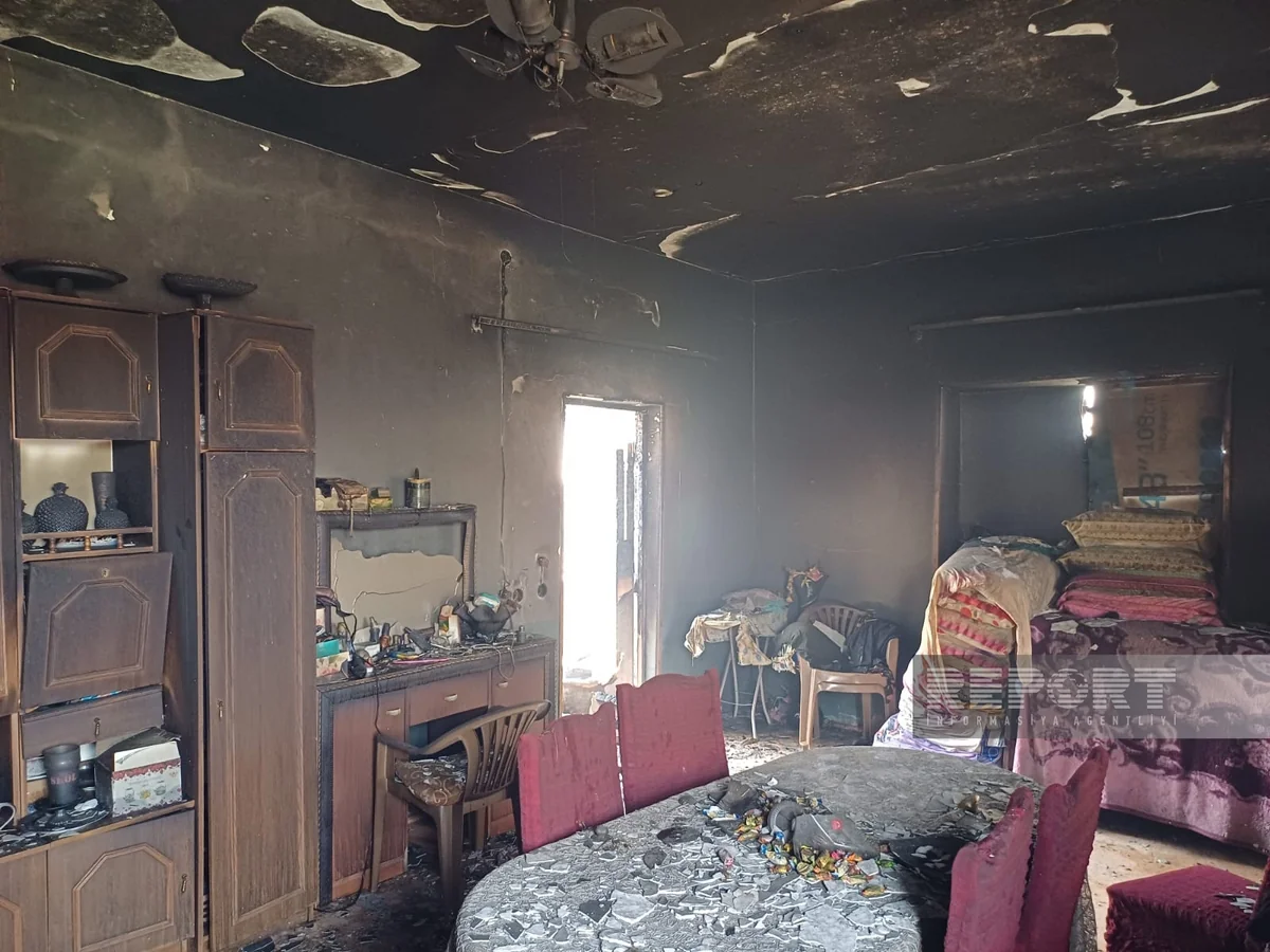 Naxçıvanın Əliabad qəsəbəsində yanğın olub