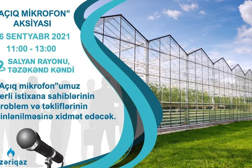 Azəriqaz” Salyanda “Açıq mikrofon” aksiyası keçirəcək