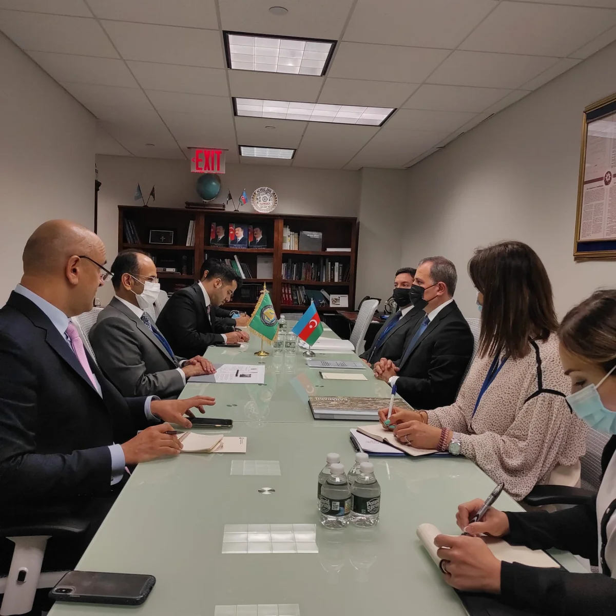 Azerbaijani FM meets Nayef Falah Mubarak Al Hajraf