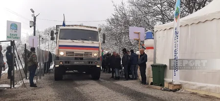 Xankəndi-Laçın yolunda sülhməramlıların 58 avtomobili maneəsiz hərəkət edib - YENİLƏNİB-7