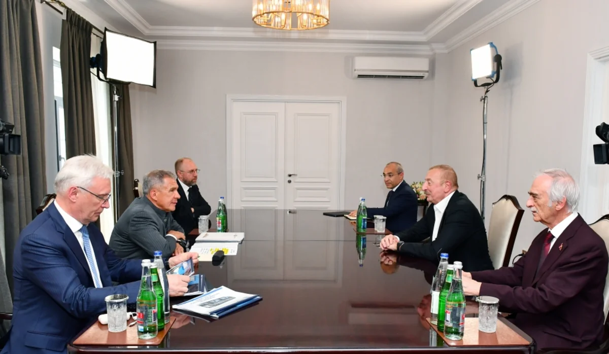 Состоялась встреча президента Азербайджана с раисом Республики Татарстан